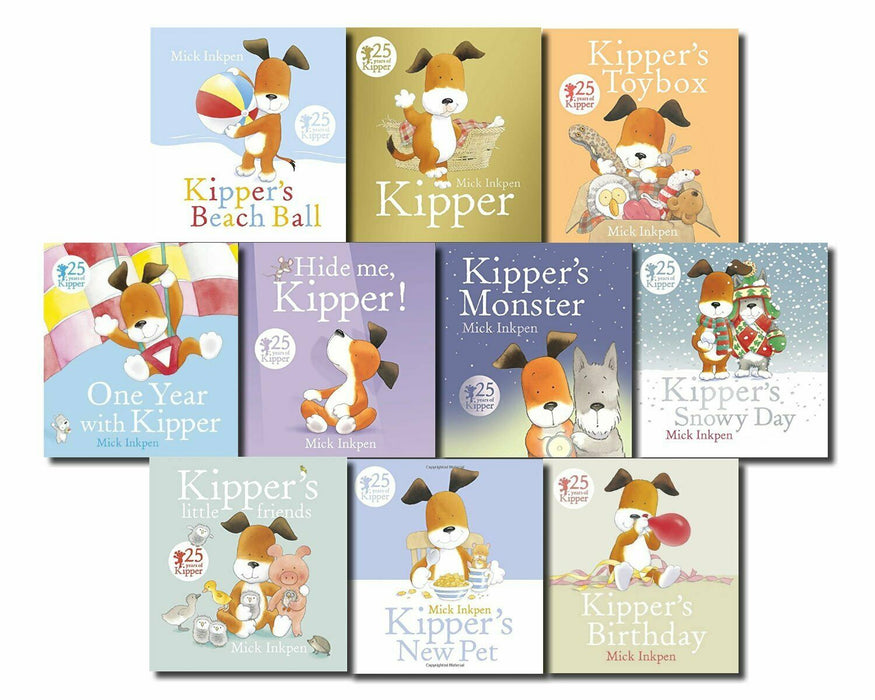 Kipper the Dog 10 Book Collection Set Ziplock By Mick Inkpen