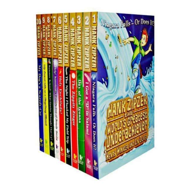 Hank Zipzer the World's Greatest Underachiever 10 Book Collection Set By Henry Winkler