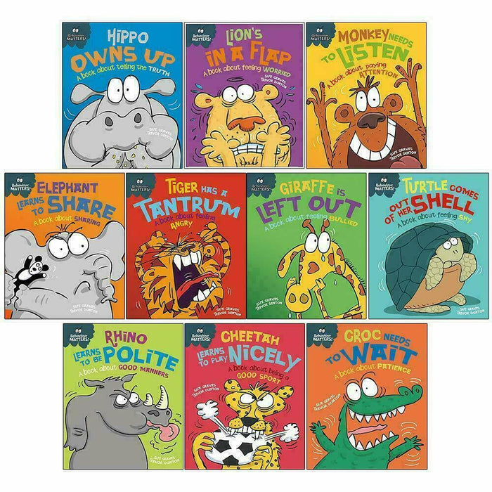 Sue Graves Early Learning Behaviour Matters Series 10 Book Collection